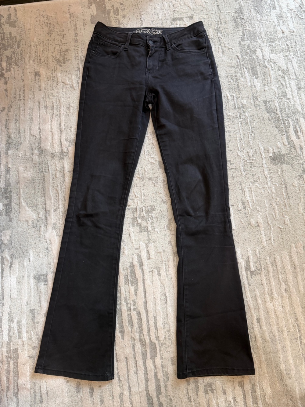 New Old navy rockstar Black Women's Flared Stretch Jeans